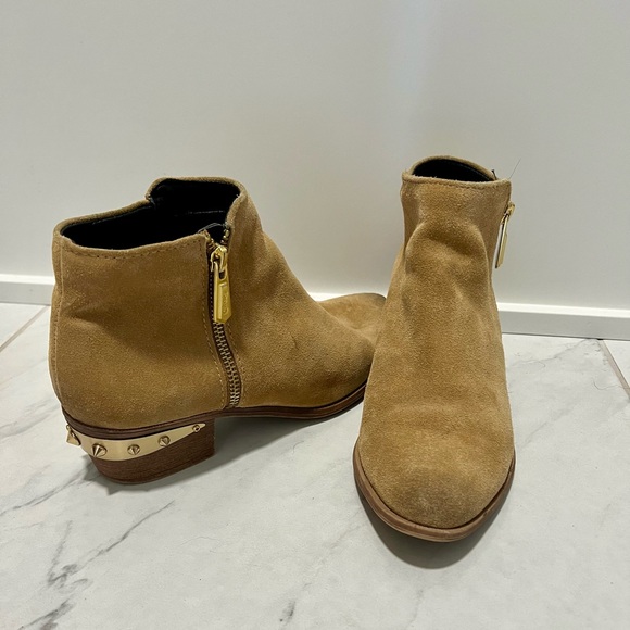 Sam Edelman 7.5 Cognac Leather Ankle Booties - Picture 2 of 4